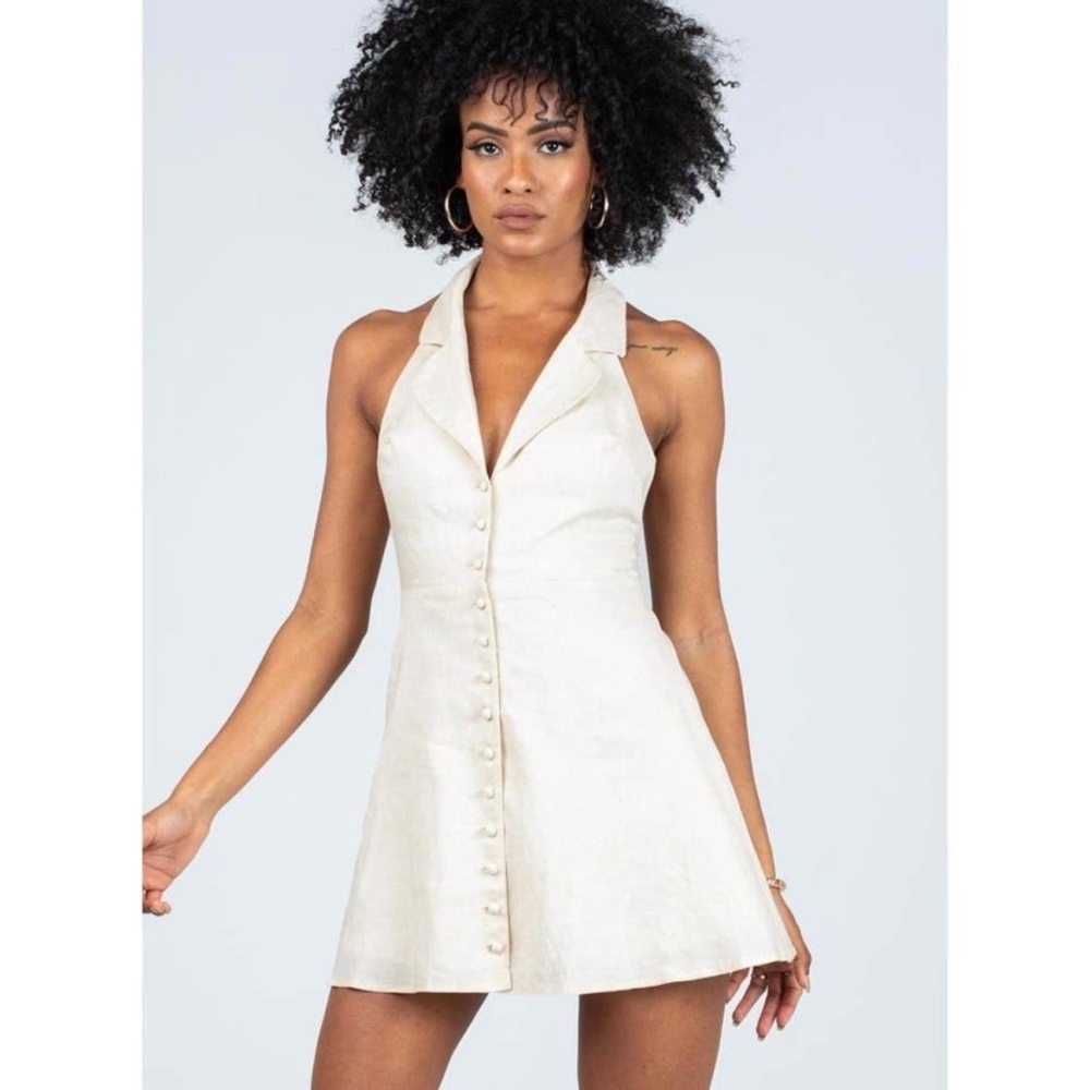 Princess Polly Arya Linen Dress Size 0